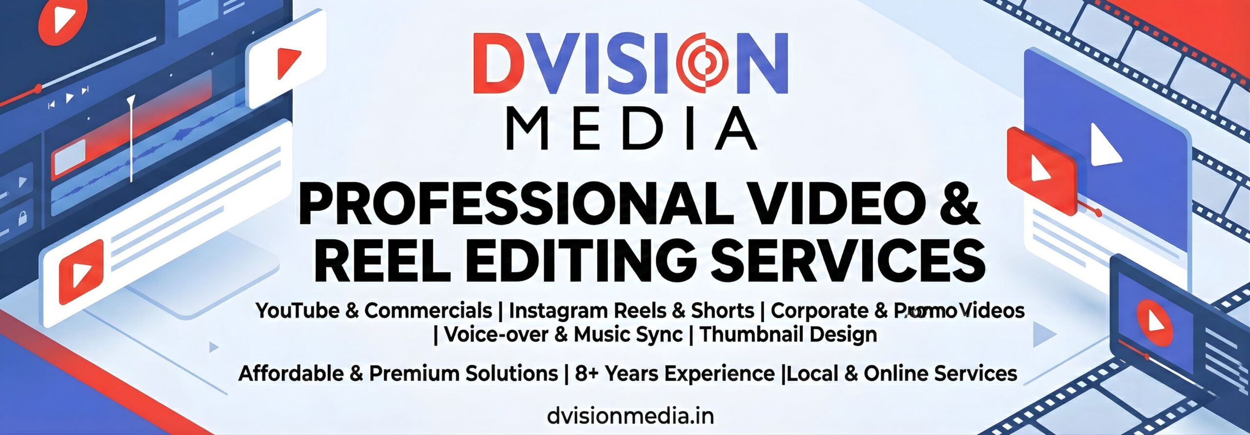 Video & Reel Editing Services in Sangaria – DVision Media