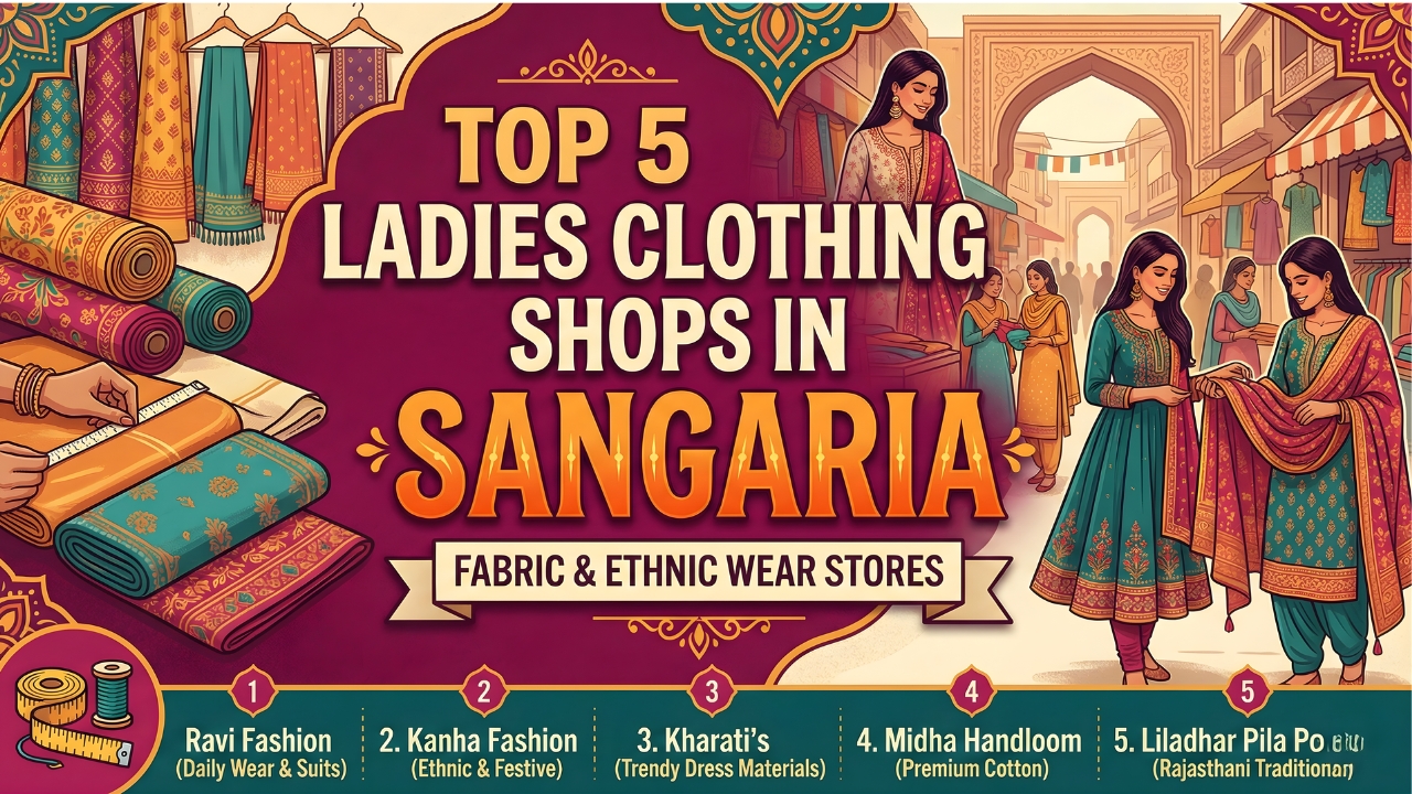 Top 5 Ladies Clothing Shops in Sangaria (Fabric & Ethnic Wear Stores)